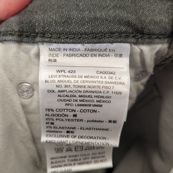 Denizen by Levi's Boys Gray/Green 215 Slim Jeans, W28, L30 - Picture 7 of 10